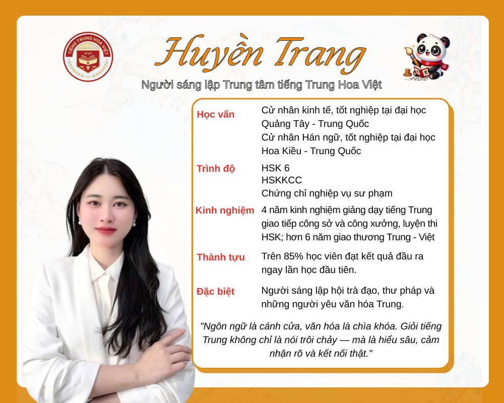 Giáo viên tiếng Trung - Phí Huyền Trang