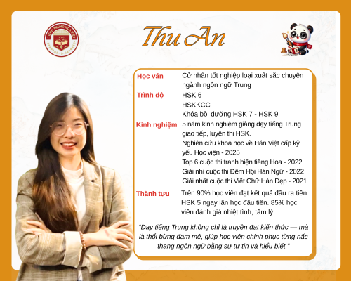 Giáo viên tiếng Trung - Thu An