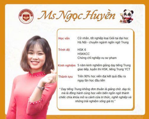 Cô giáo Nguyễn Ngọc Huyền
