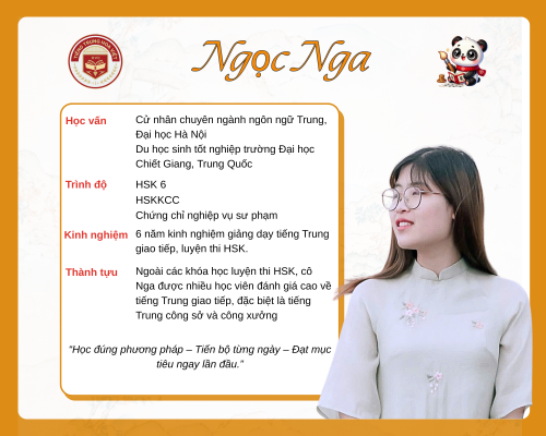 Giáo viên tiếng Trung - Ngọc Nga