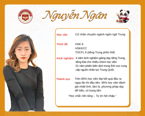 Giáo viên tiếng Trung - Nguyễn Thị Ngân
