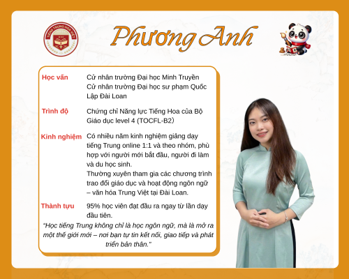 Giáo viên tiếng Trung Đỗ Minh Phương Anh