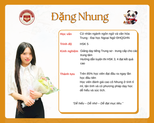 Giáo viên tiếng Trung Đặng Nhung – Tỉ mỉ, tận tâm và luôn đồng hành cùng tiến bộ của học viên