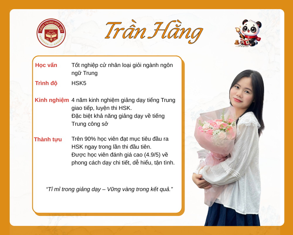 Giáo viên tiếng Trung Trần Thị Hằng