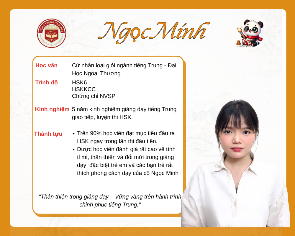 Giáo viên Trần Lê Ngọc Minh – Đồng hành từ những bước đầu, vững vàng chinh phục HSK 5