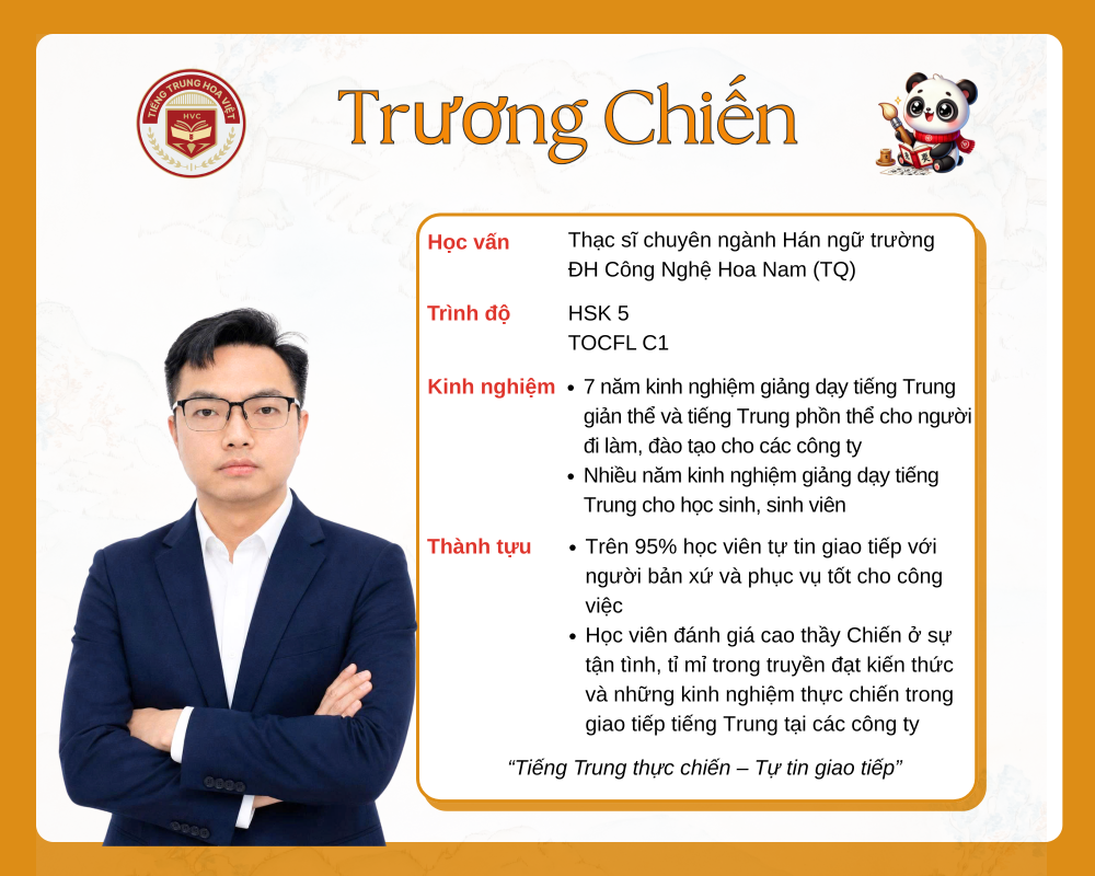 Giáo viên Trương Chiến – Thạc sĩ Hán ngữ, chuyên gia tiếng Trung thực chiến cho người đi làm