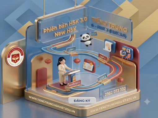 Khóa học 0 – HSK 3 (Lộ trình chuẩn HSK 3.0)