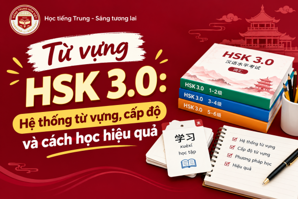 Từ vựng HSK 3.0: Hệ thống từ vựng, cấp độ và cách học hiệu quả